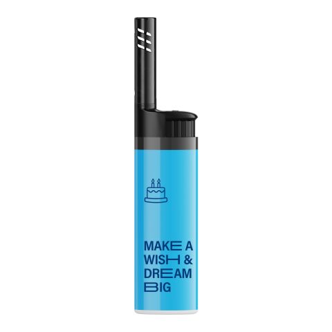 BIC® EZ Reach™ Feuerzeug mittelblau | 1-farbiger Siebdruck | Körper-Seite A | 20.00 mm x 50.00 mm