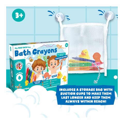 BATH CRAYONS. Lernspielzeug für Kinder Weiss | ohne Werbeanbringung | Nicht verfügbar | Nicht verfügbar | Nicht verfügbar