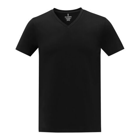 Somoto T-Shirt mit V-Ausschnitt für Herren schwarz | XL