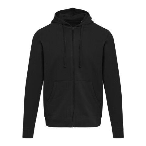 Jasper Kapuzenpullover aus recycelter 280 g/m², Bio Baumwolle (OCS) unisex Schwarz | 3XS