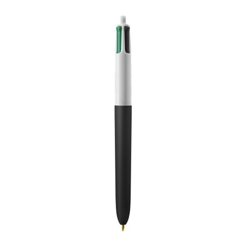 BIC® 4 Colours Soft weiss-schwarz | 1-farbiger Siebdruck | Upper Part-gegenüber vom Clip | 22.00 mm x 10.00 mm