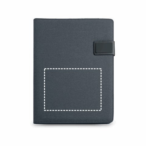 RIORDAN. A4-Schreibmappe aus Leinenimitat und PU mit linierte Seiten Schreibblock Hellgrau | ohne Werbeanbringung | Nicht verfügbar | Nicht verfügbar | Nicht verfügbar