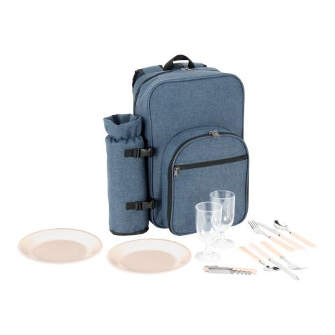 WHITSUNDAY. Picknick-Kühlrucksack aus 600D, recyceltem Polyester, mit hoher Dichte Blau | ohne Werbeanbringung