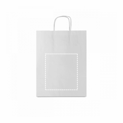 CABAZON. Tragetasche aus Kraftpapier (90 g/m²) weiss | ohne Werbeanbringung | Nicht verfügbar | Nicht verfügbar | Nicht verfügbar