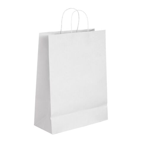 CABAZON. Tragetasche aus Kraftpapier (90 g/m²) Weiß | ohne Werbeanbringung
