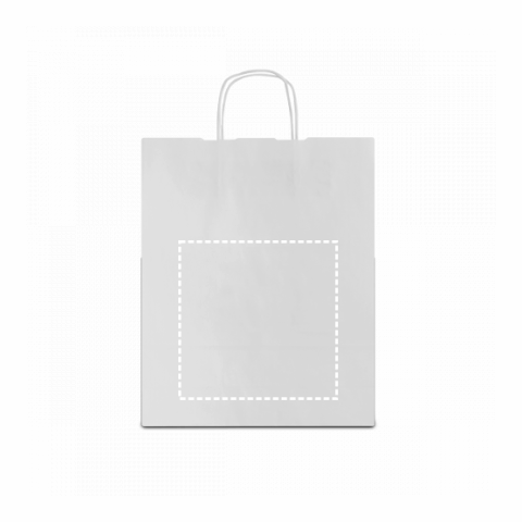 GRANT. Tragetasche aus Kraftpapier (100 g/m²) weiss | ohne Werbeanbringung | Nicht verfügbar | Nicht verfügbar | Nicht verfügbar