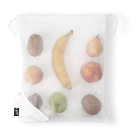 BOLZANO. Faltbare Tasche aus Mesh und 190T Polyester aus recyceltem (100% rPET) weiss | ohne Werbeanbringung | Nicht verfügbar | Nicht verfügbar | Nicht verfügbar