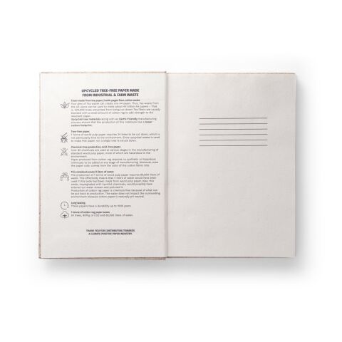TEAPAD RIGID. Notizbuch A5 mit Hardcover aus Teeblattverwertung (65%) Natur | ohne Werbeanbringung | Nicht verfügbar | Nicht verfügbar | Nicht verfügbar