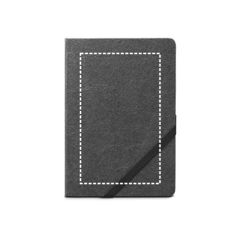 HUXLEY. A5-Notizblock mit Hardcover, hergestellt aus wasserfestem Papier schwarz | ohne Werbeanbringung | Nicht verfügbar | Nicht verfügbar | Nicht verfügbar