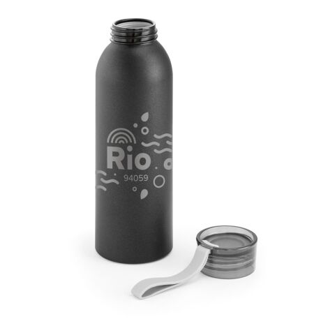 RIO. Recycelt Aluminium (100% rAL) flasche mit PP-Verschluss 660 mL Schwarz | ohne Werbeanbringung | Nicht verfügbar | Nicht verfügbar | Nicht verfügbar