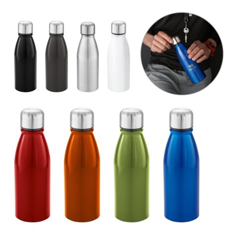 BEANE. 500 ml Aluminium-Sportflasche Schwarz | ohne Werbeanbringung