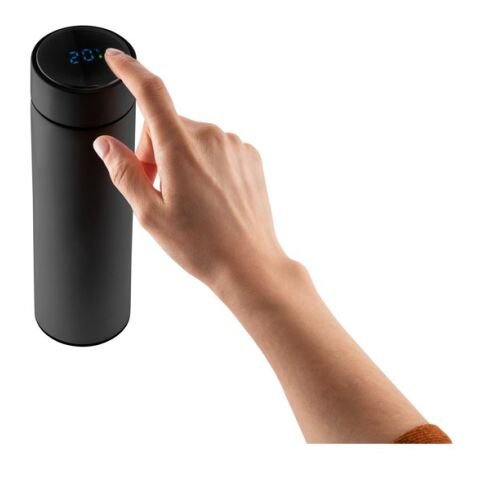 ROSSI. Edelstahl Thermoskanne 470 ml Schwarz | ohne Werbeanbringung