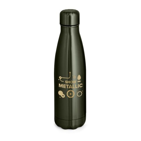 SHOW METALLIC. Edelstahlflasche 510 mL mit mattem Metallic-Finish Satingold | ohne Werbeanbringung | Nicht verfügbar | Nicht verfügbar | Nicht verfügbar