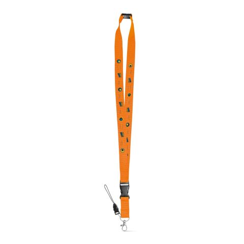 MURRAY. Lanyard aus Polyester (20 mm) mit einem Schlüsselband Schwarz | ohne Werbeanbringung | Nicht verfügbar | Nicht verfügbar | Nicht verfügbar