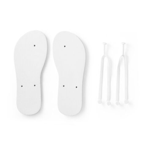 BALI L / XL. Flip-Flops mit vollständig veredelbaren Sublimationssohlen weiss | ohne Werbeanbringung | Nicht verfügbar | Nicht verfügbar | Nicht verfügbar