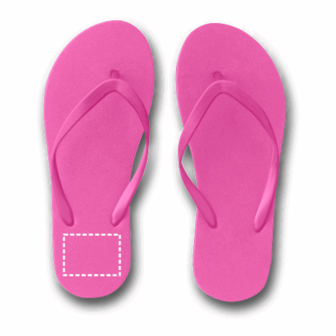 MAUPITI L / XL. Bequeme Flip-Flops mit PE-Sohle und PVC-Riemen Rosa | ohne Werbeanbringung | Nicht verfügbar | Nicht verfügbar | Nicht verfügbar