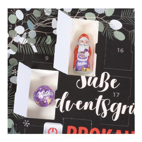 Adventskalender Milka „Edition“, Inlay aus 100% recyceltem Material bunt | 4C Digital-/Offsetdruck