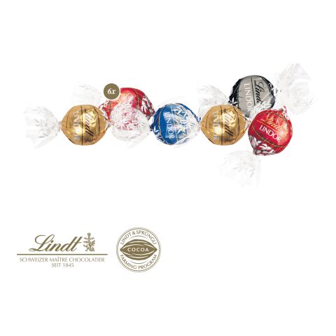 Präsent „Weihnachtsbaum“ mit Lindor Pralines bunt | 4C Digital-/Offsetdruck