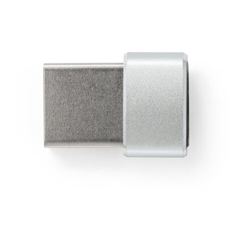 MINSKY. Set aus 2 Aluminium USB-A / USB-C Adaptern Satinsilber | ohne Werbeanbringung | Nicht verfügbar | Nicht verfügbar | Nicht verfügbar