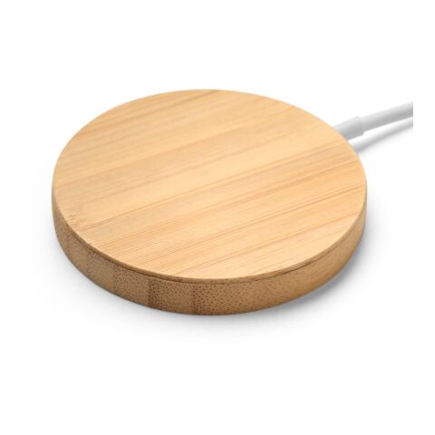 DAIMLER. Superschnelles kabelloses magnetisches 15-W-Ladegerät aus Bambus Natur | ohne Werbeanbringung | Nicht verfügbar | Nicht verfügbar