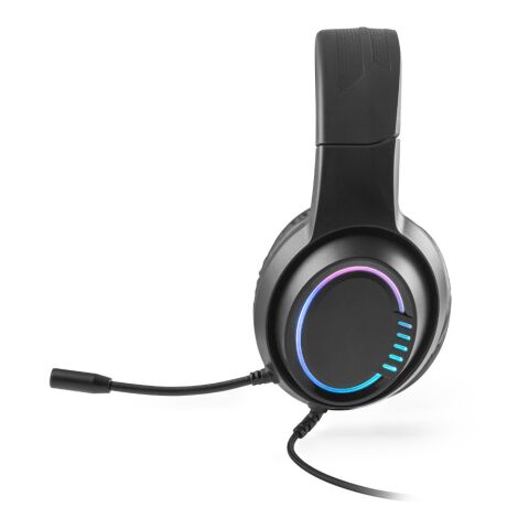 Thorne Headset RGB. Gaming-Kopfhörer mit 2 m Kabel, Mikrofon und RGB-LED-Leuchten aus ABS schwarz | ohne Werbeanbringung | Nicht verfügbar | Nicht verfügbar | Nicht verfügbar