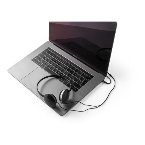 VOLTA. Kopfhörer mit 1.2 m Kabel aus ABS schwarz | ohne Werbeanbringung | Nicht verfügbar | Nicht verfügbar