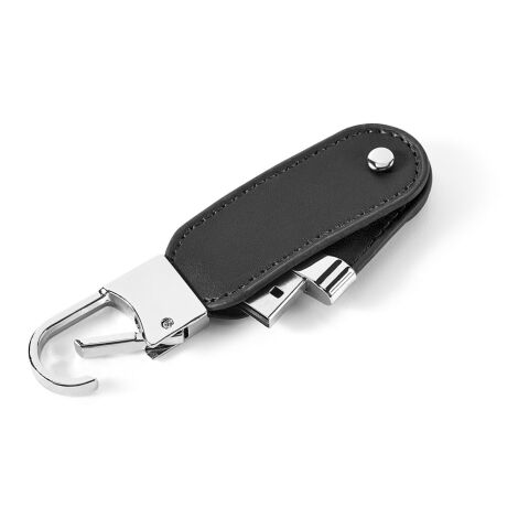 BRAGG 8GB. USB-Speicher mit 8GB und Karabinerclip aus PU schwarz | 8 GB | ohne Werbeanbringung | Nicht verfügbar | Nicht verfügbar | Nicht verfügbar