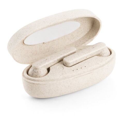 FOURIER. In-Ear Kopfhörer wireless mit 3 Stunden Akkulaufzeit aus Weizenstrohfaser und PP Natur | ohne Werbeanbringung | Nicht verfügbar | Nicht verfügbar | Nicht verfügbar