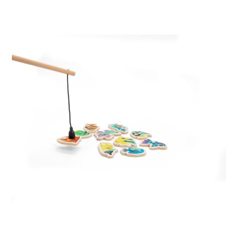 FISHY. Angelspiel mit 10 Holzfischen, ideal für Kinder Natur | ohne Werbeanbringung | Nicht verfügbar | Nicht verfügbar | Nicht verfügbar