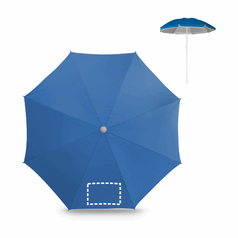 PARANA. Sonnenschirm mit Silberfutter aus 210T Blau | ohne Werbeanbringung | Nicht verfügbar | Nicht verfügbar | Nicht verfügbar