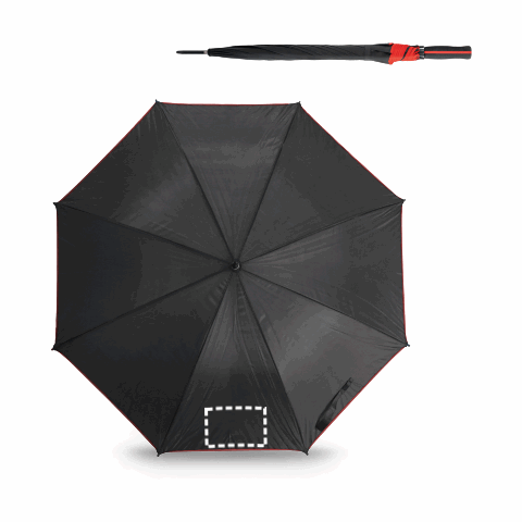 JENNA. Regenschirm aus 190T-Polyester mit automatischer Öffnung Rot | ohne Werbeanbringung | Nicht verfügbar | Nicht verfügbar | Nicht verfügbar