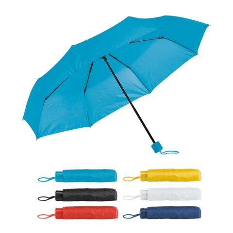 MARIA. Taschenschirm aus 190T-Polyester Hellblau | ohne Werbeanbringung