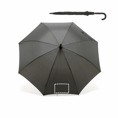 ALBERTA. Polyesterschirm mit automatischer Öffnung Rot | ohne Werbeanbringung | Nicht verfügbar | Nicht verfügbar | Nicht verfügbar