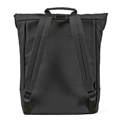 Milan 24L Rucksack aus rPU und rPET. Laptops bis 17" Schwarz | ohne Werbeanbringung | Nicht verfügbar | Nicht verfügbar | Nicht verfügbar