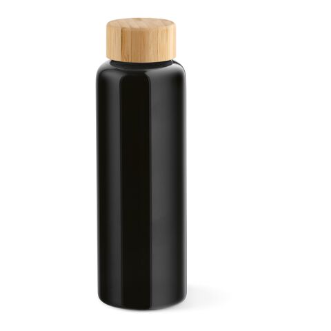 Indus Trinkflasche Borosilikat Glas 510 ml Schwarz | ohne Werbeanbringung