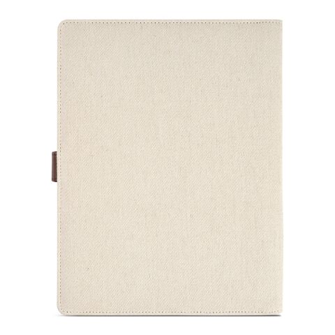 Eliot A4-Mappe aus recyc.Baumwolle. Notizblock mit 64-seitigem FSC Natur | ohne Werbeanbringung | Nicht verfügbar | Nicht verfügbar | Nicht verfügbar