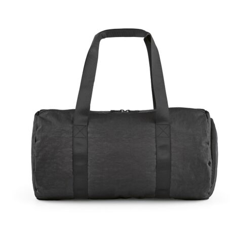 Barcelona Sporttasche 30L aus recy. Nylon. Mit separatem Schuhfach. Schwarz