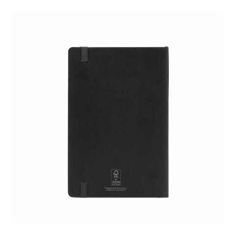Flaubert A5 Notizbuch aus recy. PU, Softcover, 160 Seiten.FSC®-zertifiziert Schwarz