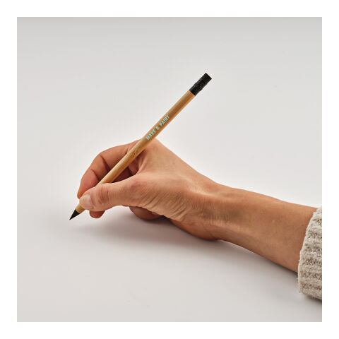 Kerouac Kugelschreiber recy. Papier Graphite Beige | Graphit | ohne Werbeanbringung