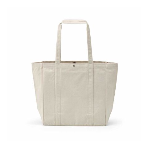 Damavand Einkaufstasche aus recy. Baumwolle, 360g/m², mit Druckknopfverschluss Beige