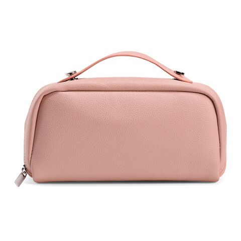 Macao 3,5L Kulturtasche aus recy.Leder. Mit Zipper und Tragegriff Rosa