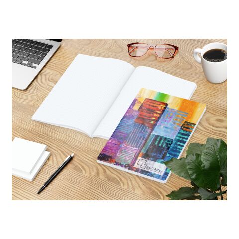 Notizbuch Flexx-Book Umfang groß Karton-Softcover individuell bedruckt DIN A4 | ohne Werbeanbringung | Karton glänzend | Punktraster