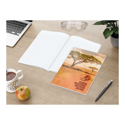 Notizbuch Copy-Book Umfang klein Karton-Softcover individuell bedruckt DIN A4 | ohne Werbeanbringung | matt | DIN A4 / Winkelkaro