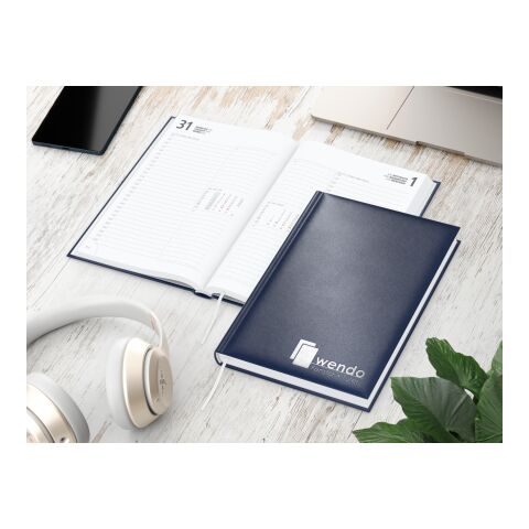 Tageskalender Image Mo.–Fr. je 1 Seite 352 Seiten Kunstleder-Hardcover Dunkelblau | DIN A5 | Silberprägung | Silberprägung inkl.