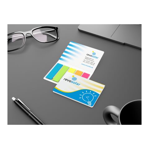 Haftmarker-Set Memo-Card Karton-Umschlag 77 × 54 mm | ohne Werbeanbringung | ohne Werbeanbringung | Rechteck/Papier | glänzend