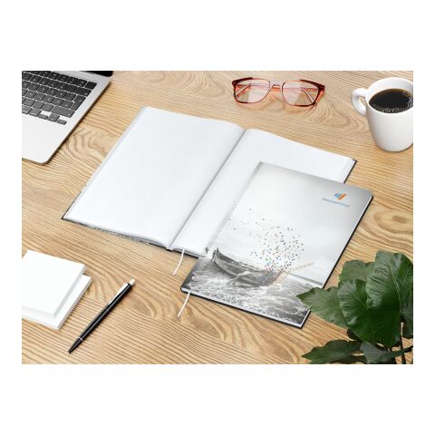 Notizbuch Note-Book Ecken spitz Hardcover individuell bedruckt DIN A4 | ohne Werbeanbringung | matt | Winkelkaro