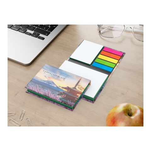 Haftnotiz-Set Wien Innenteil schwarz 100/25 Haftzettel Farbschnitt Grün | 105 × 78 mm | ohne Werbeanbringung | matt