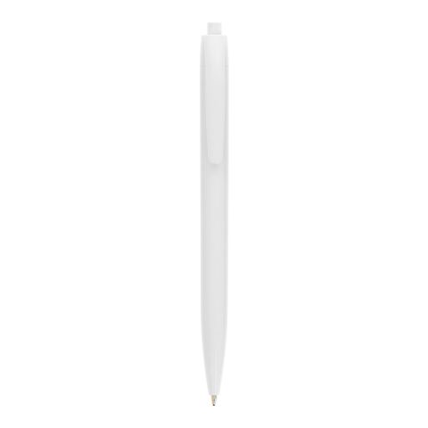 BIC® Basic Kugelschreiber weiß | 1-farbiger Siebdruck | Schaft-gegenüber vom Clip | 13.00 mm x 50.00 mm