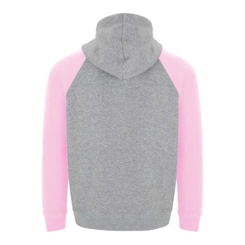 Badet zweifarbiger Kapuzenpullover für Kinder  heather grau-hellrosa | 11/12