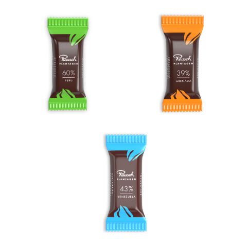 "Rausch Plantagen" Minis in Klappkarte klein Digitaldruck | Peru 60% Kakao
